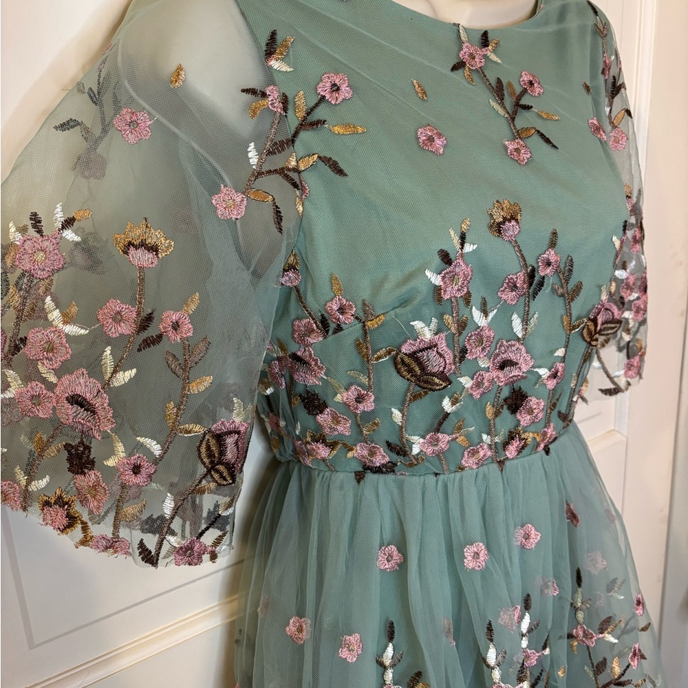 Baltic Born Sage Green Floral Midi Dress - Picture 11 of 12